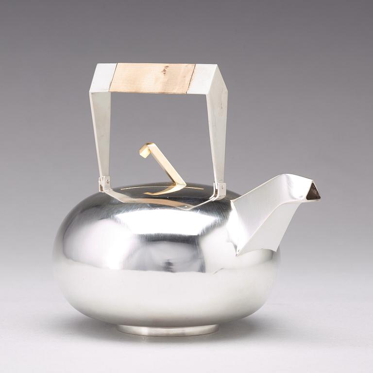 Karlheinz Sauer, tekanna, Västerås, 1986, sterling.