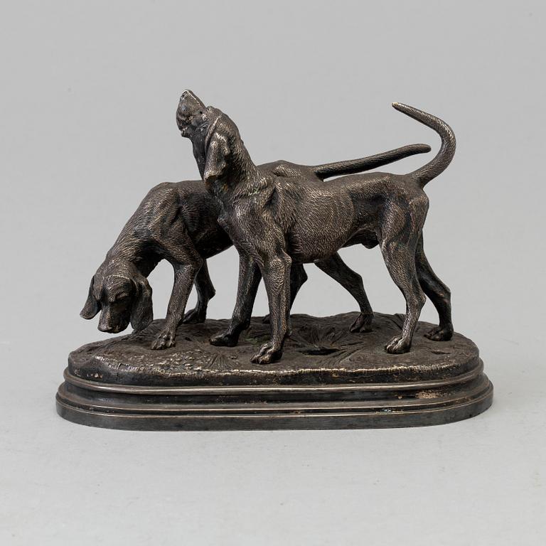 ALFRED DUBUCAND, after, metal sculpture, 19th/20th century.