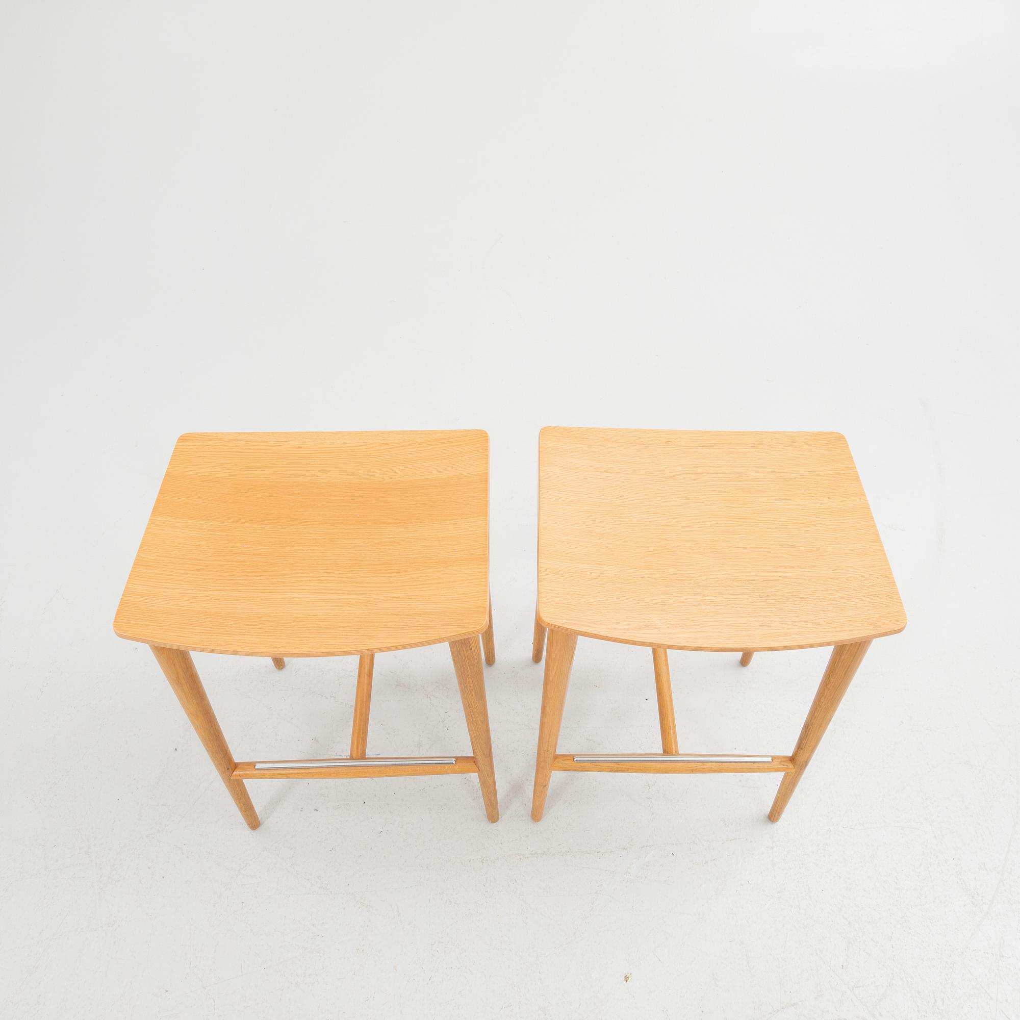 Jonas Lindvall, Bord samt pallar, 9 delar, "Oak", för Skandiform.