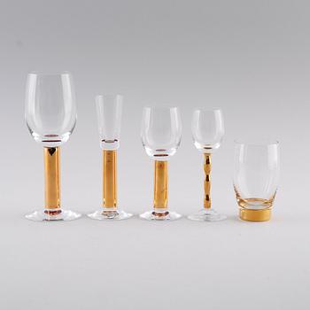 SERVISGLAS, 11 delar, Nobelservisen, Gunnar Cyrén, Orrefors.