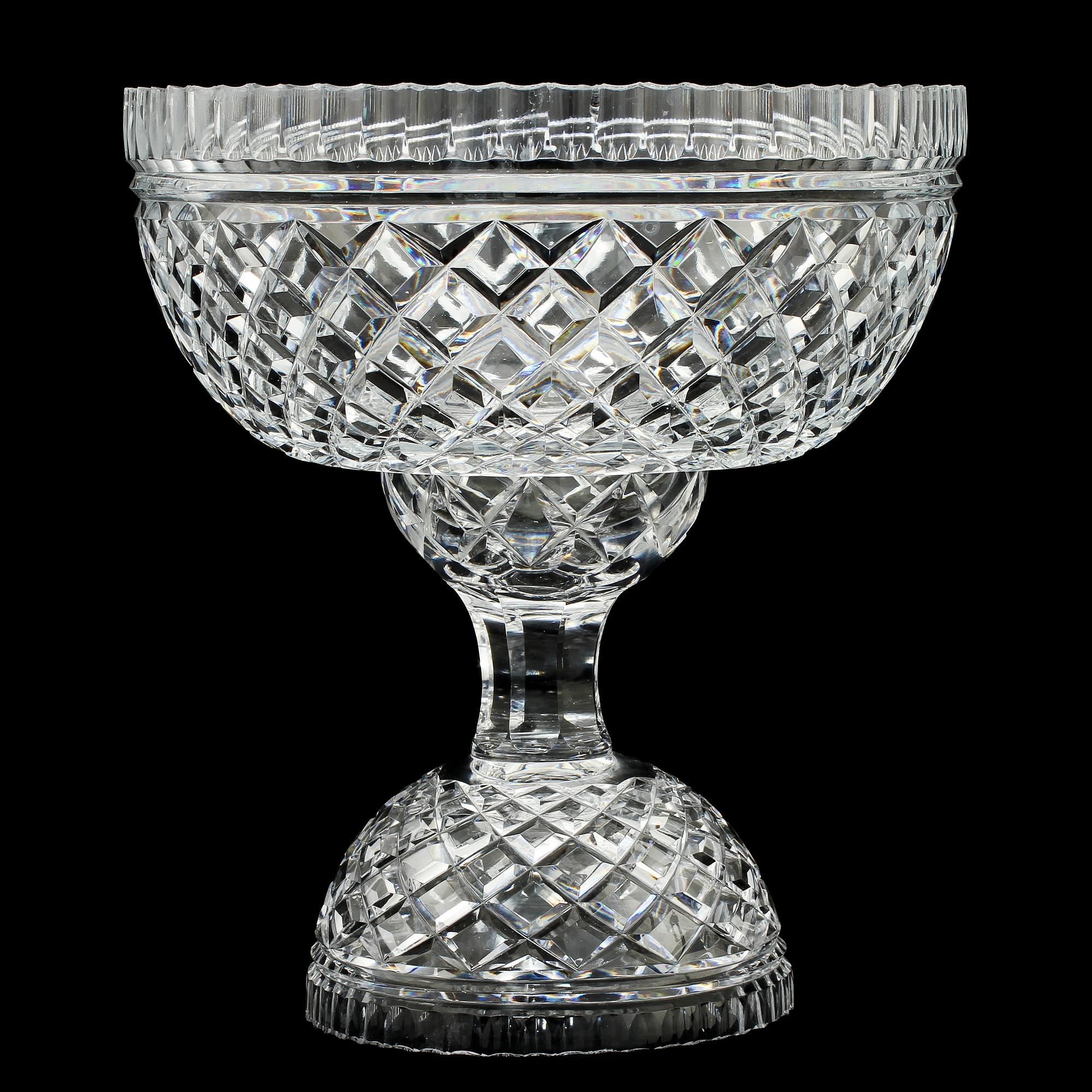 SKÅL PÅ FOT, glas, 1900-tal.