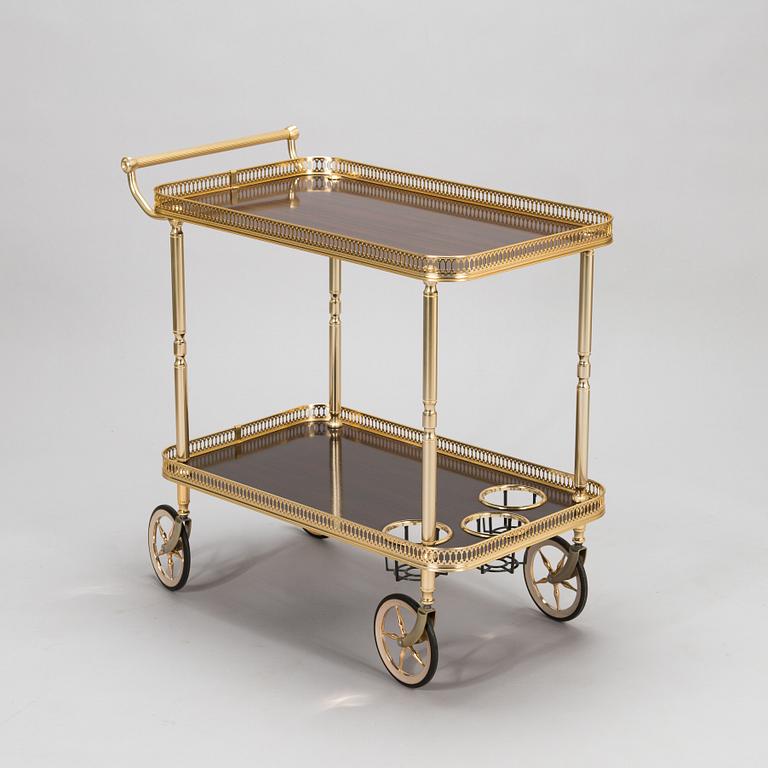 A 1970s serving trolley.