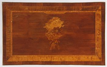 A Gustavian marquetry table by A. Lundelius (master in Stockholm 1778-1823).