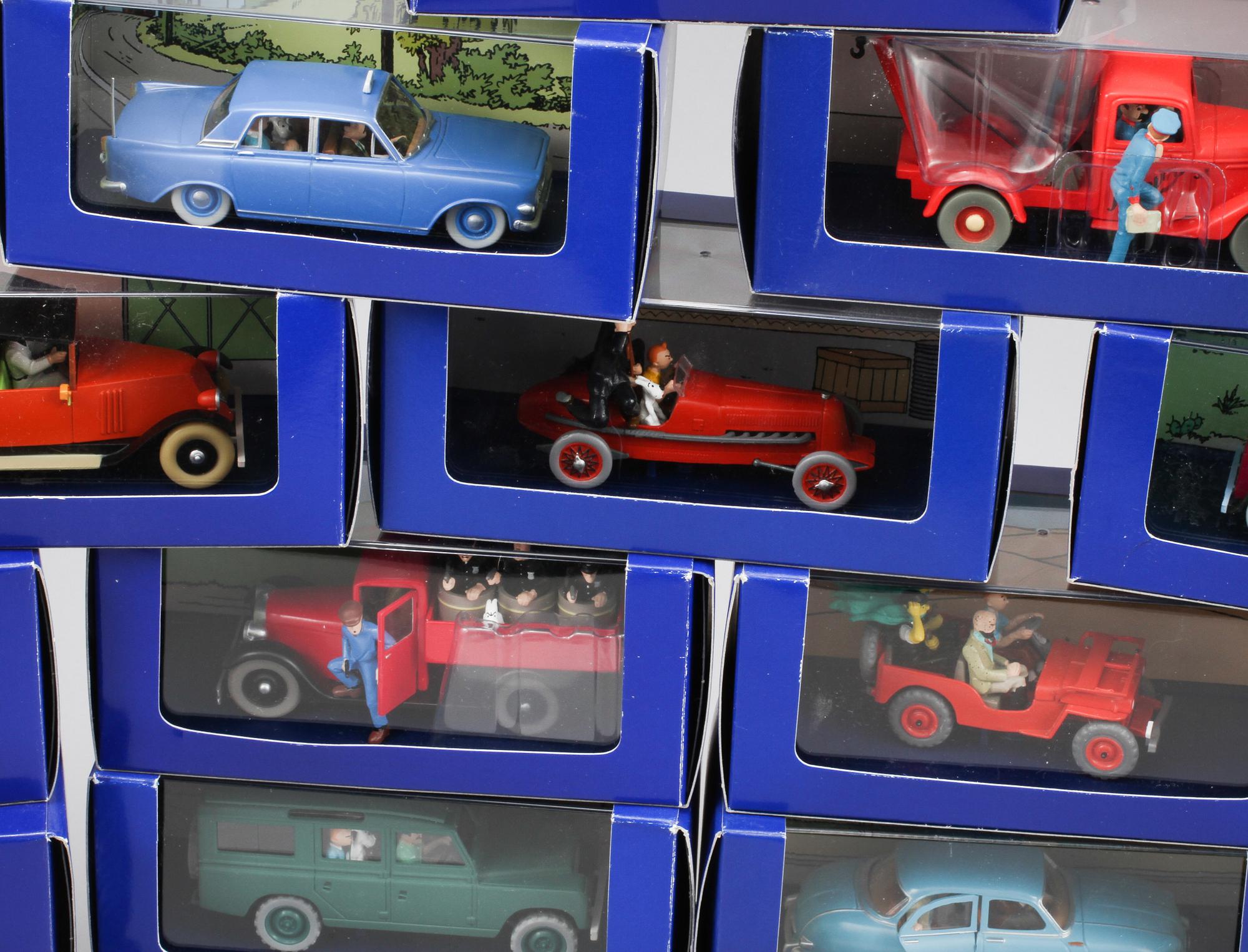 LEKSAKSBILAR, 18 st, "En voiture Tintin", Moulinsart, 2000-tal.