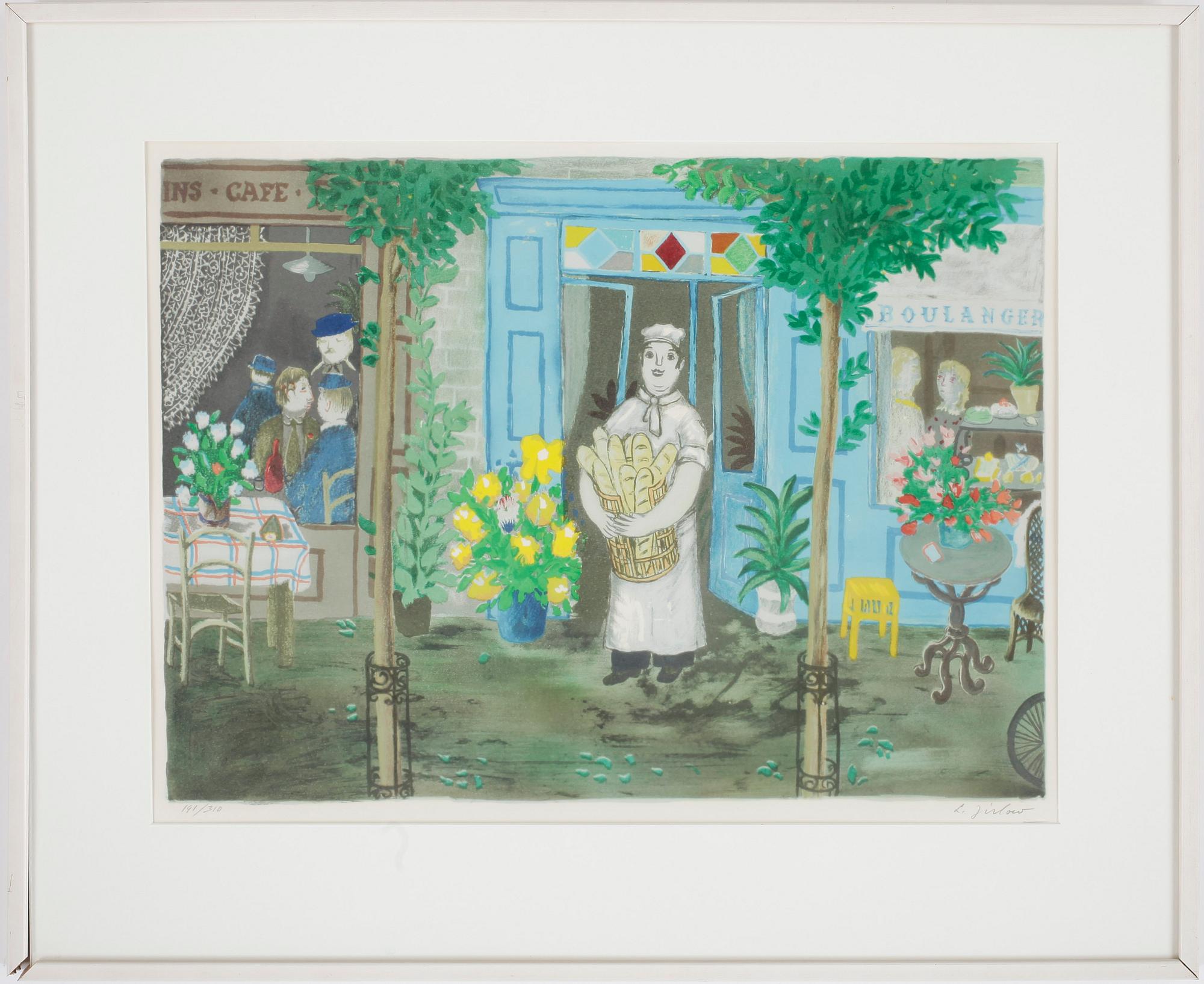 LENNART JIRLOW, färglitografi, signerad o numrerad 191/310.