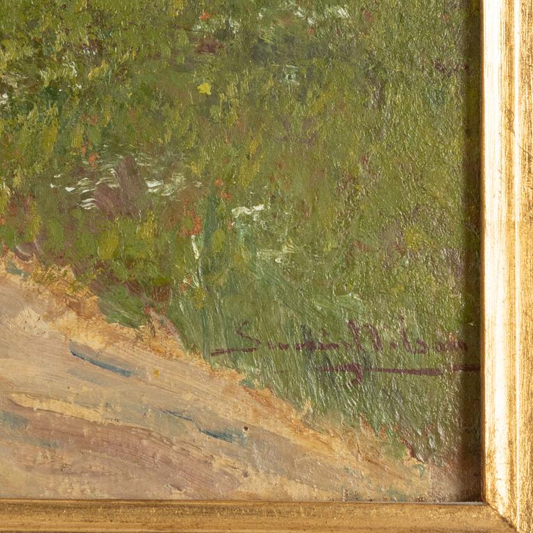 Severin Nilson, Promenad vid kyrkan.