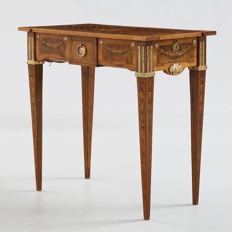 A Gustavian table by Georg Haupt (master 1770-1784), not signed.