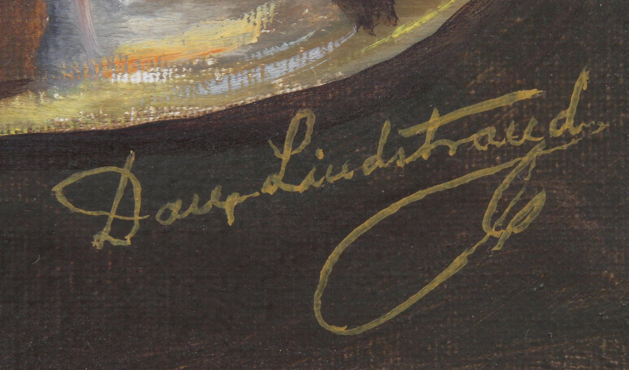 DAN LINDSTRAND, olja på duk, sign.