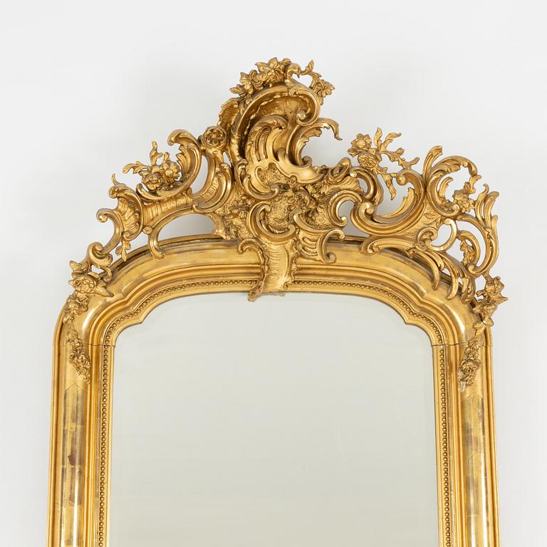 Mirror tray, Neo-Rococo, late 19th century.