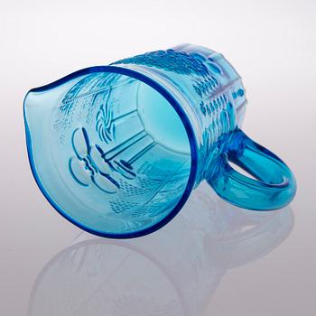 OIVA TOIKKA, GLAS OCH KANNA, 9 delar, "Flora", Nuutajärvi, 1966-1991.