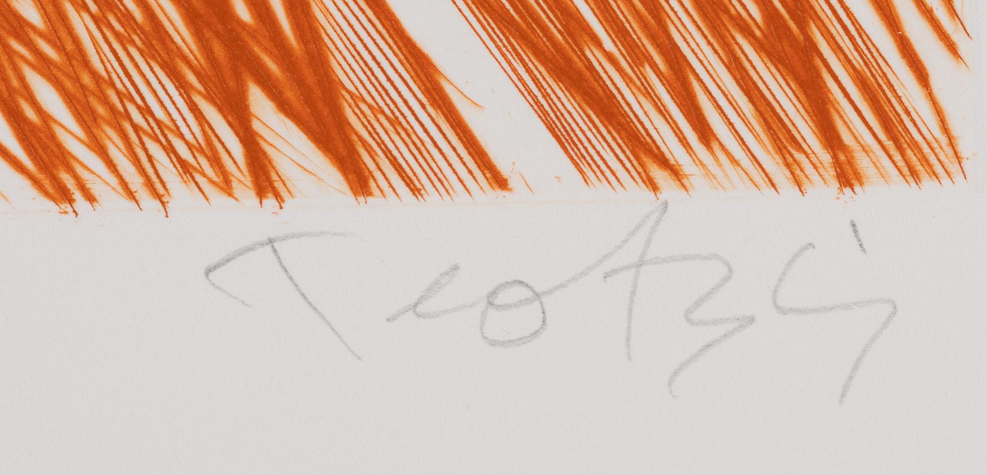 Ulf Trotzig, "King Sweeney", portfolio with nine colour etchings.