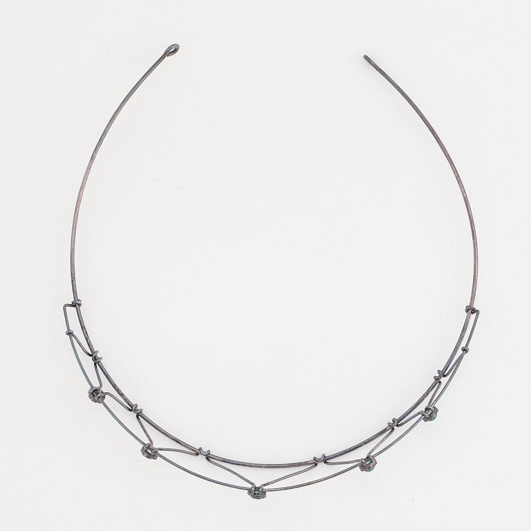 Sterling silver diadem.