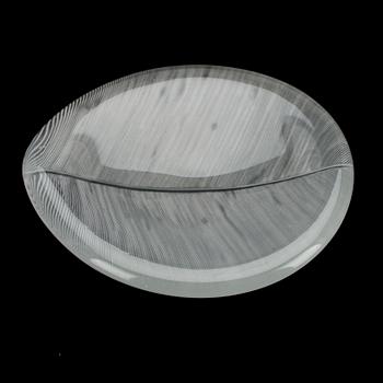 SKÅL, glas, 3337, "Lehti" (Blad) signerad Tapio Wirkkala Iittala -54.