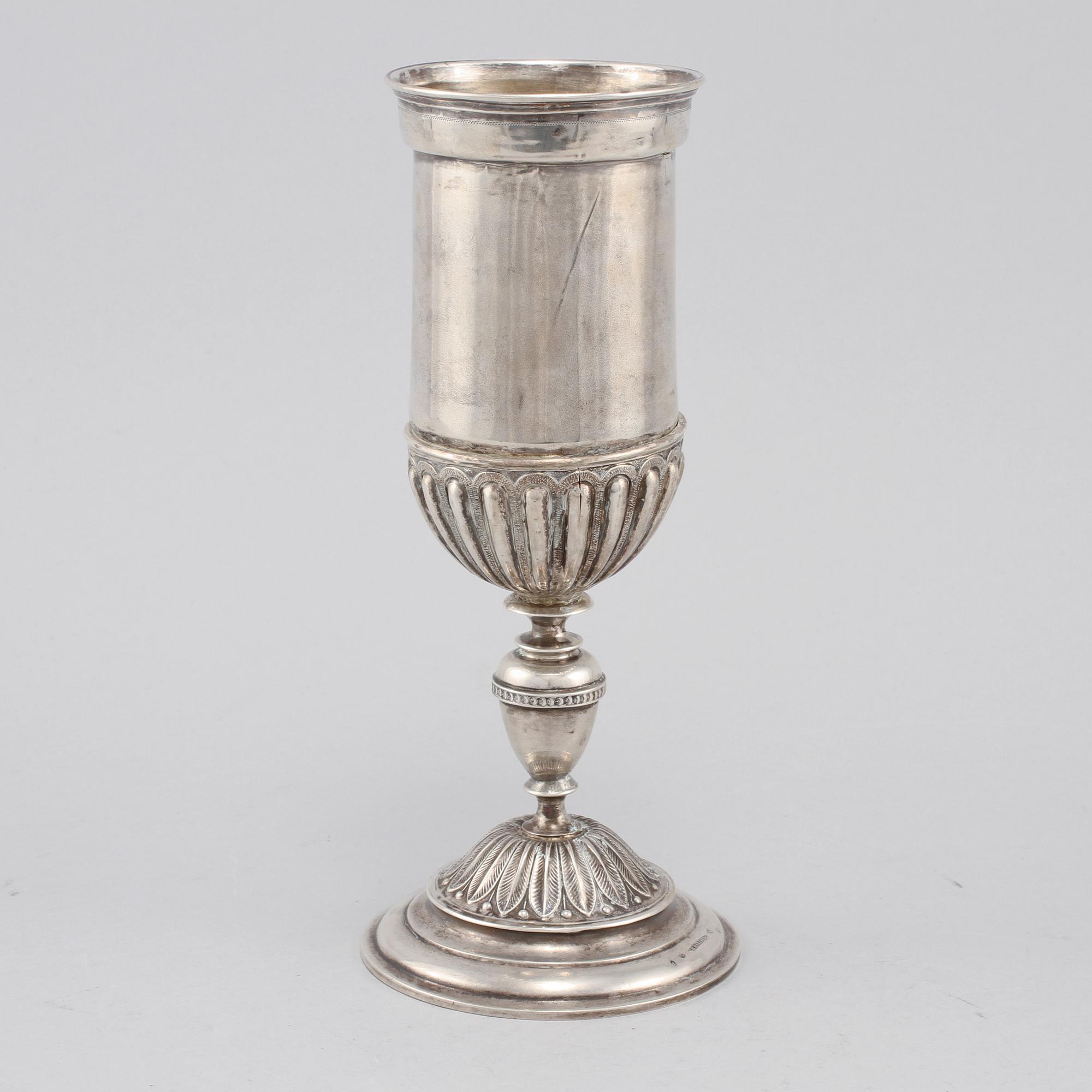 KALK, silver, C.G Hallberg, Stockholm, 1883.