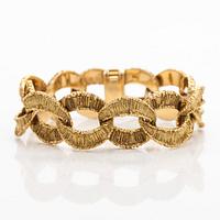 Bracelet, 14K gold, import marks Tillander 1968.