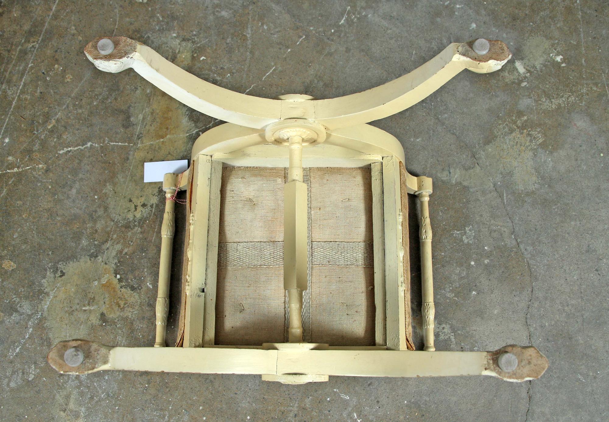 TABURETTER, ett par, sengustaviansk stil, 1800-tal.