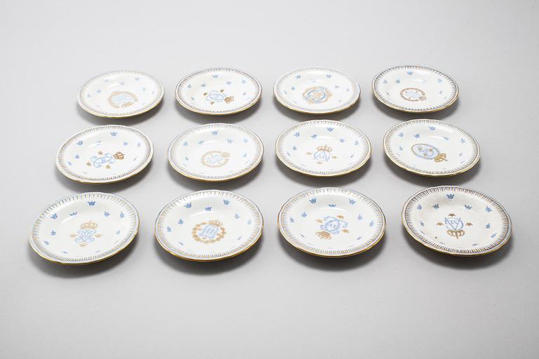 13 creme cups by Rörstrand, second half of the 20th century.