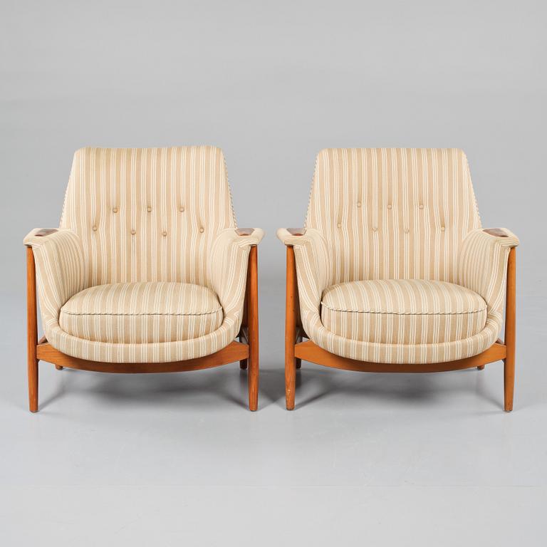 FÅTÖLJER, ett par, Ardebo, Lerum, 1950-tal.