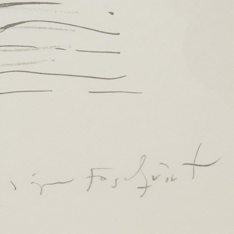 JÖRGEN FOGELQUIST, färglitografi, signerad och numrerad provtryck X/XXX.