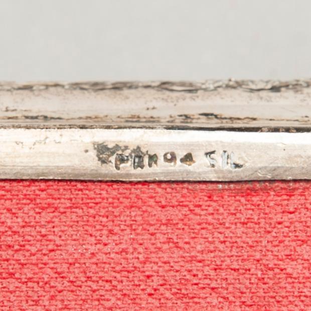 CIGARRSKRIN, silver, Turkiet 1900-tal. Totalvikt 471 g.