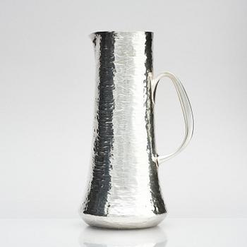 Tapio Wirkkala, a silver pitcher with six beakers, Kultakeskus, Tavastehus Finland 1970-80's.