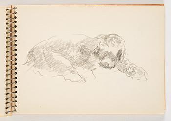 Lotte Laserstein, 1 skissblock med ca 14 teckningar varav 1 signerad.