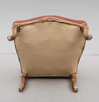 KARMSTOL, rokoko, 1700-talets mitt.