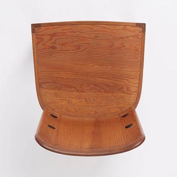 Axel Einar Hjorth, a stained pine 'Lovö' chair, Nordiska Kompaniet, Sweden 1930s.