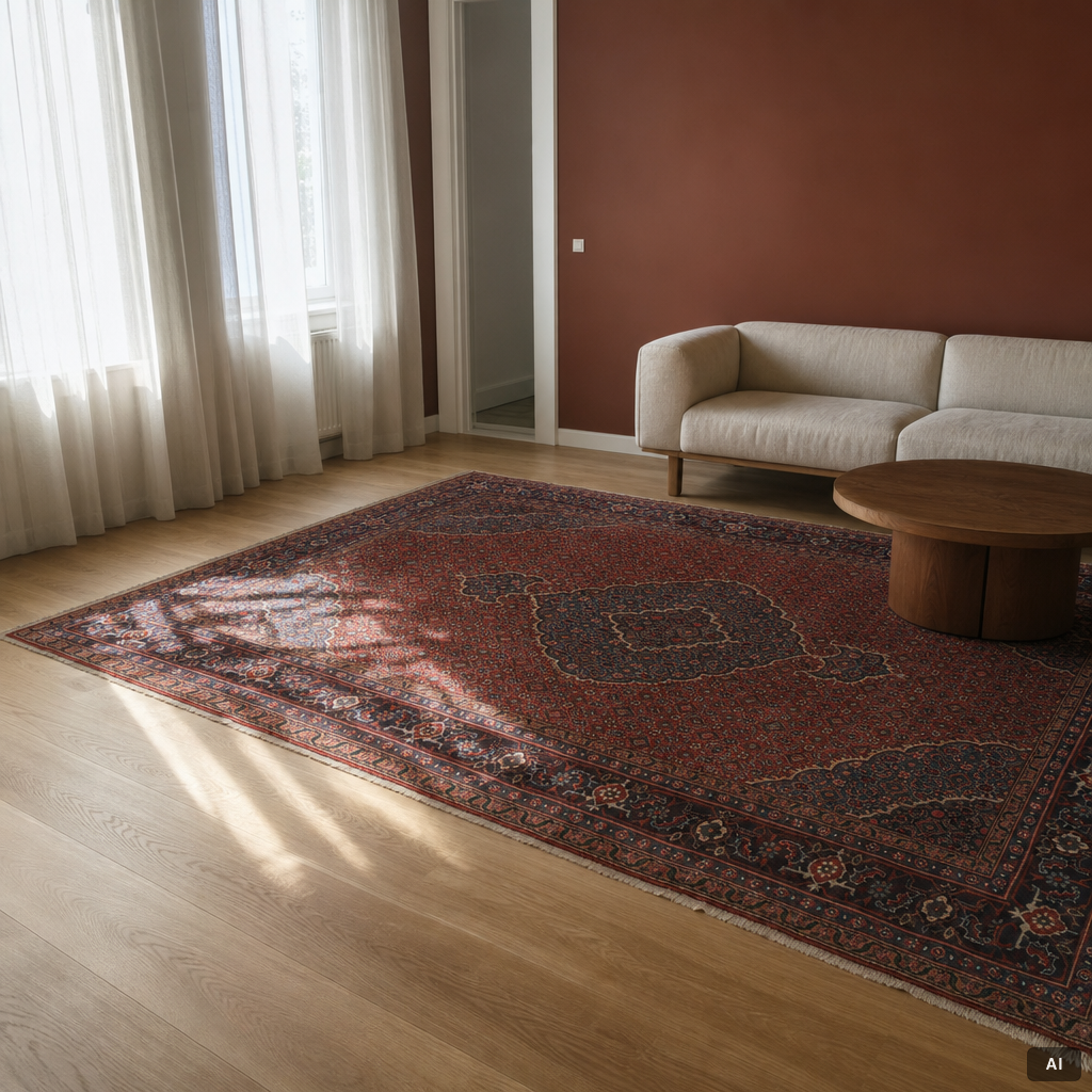 An Ardabil carpet approx. 295 x 200 cm.