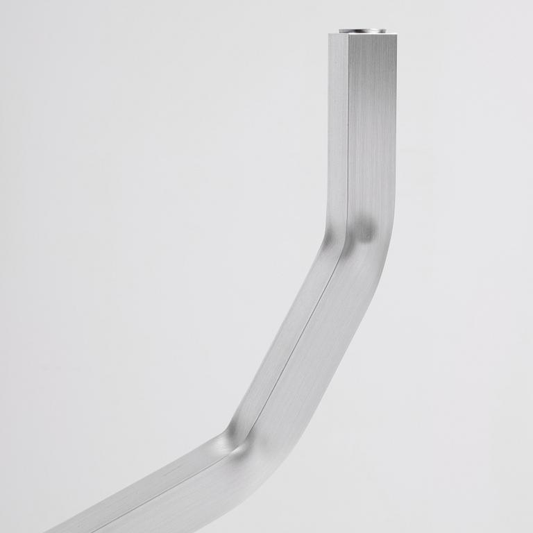 David Taylor, kandelaber, unik, "Aluminium Candelabra 4", Studio Mellösaverken, Sverige, 2025.