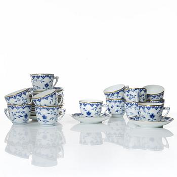 Bing & Grøndahl, kaffeservis, 13 delar, porslin, "Sommerfugl", Danmark.