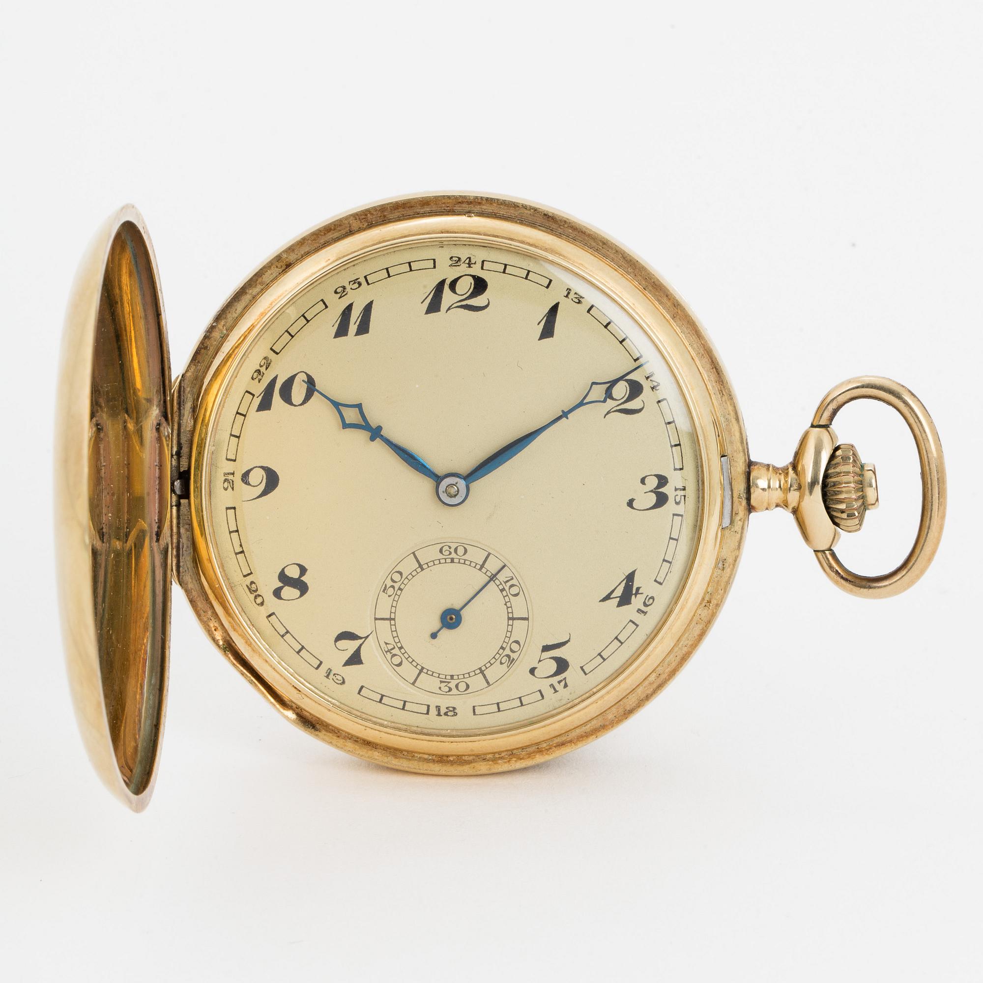 POCKET WATCH, hunter, 49 mm.