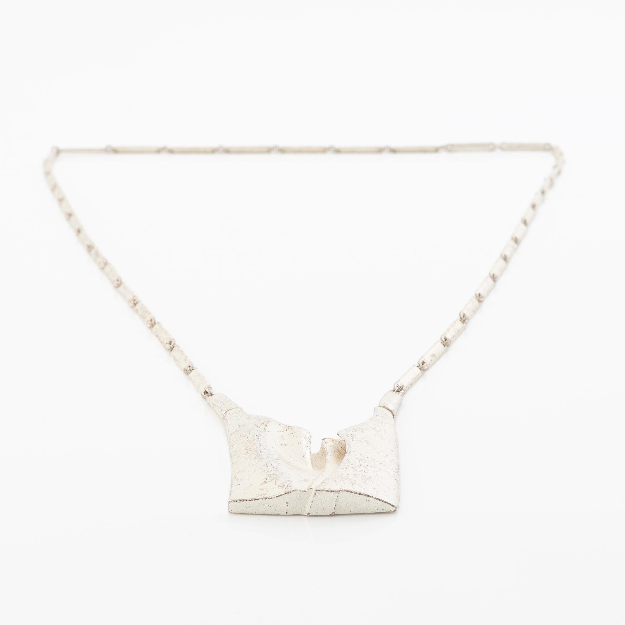 Björn Weckström, necklace, silver, "January", Lapponia 1994.