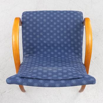 Markku Pakkanen, a pair of 'Harlekiini' armchairs, Asko, Finland, late 20th Century.