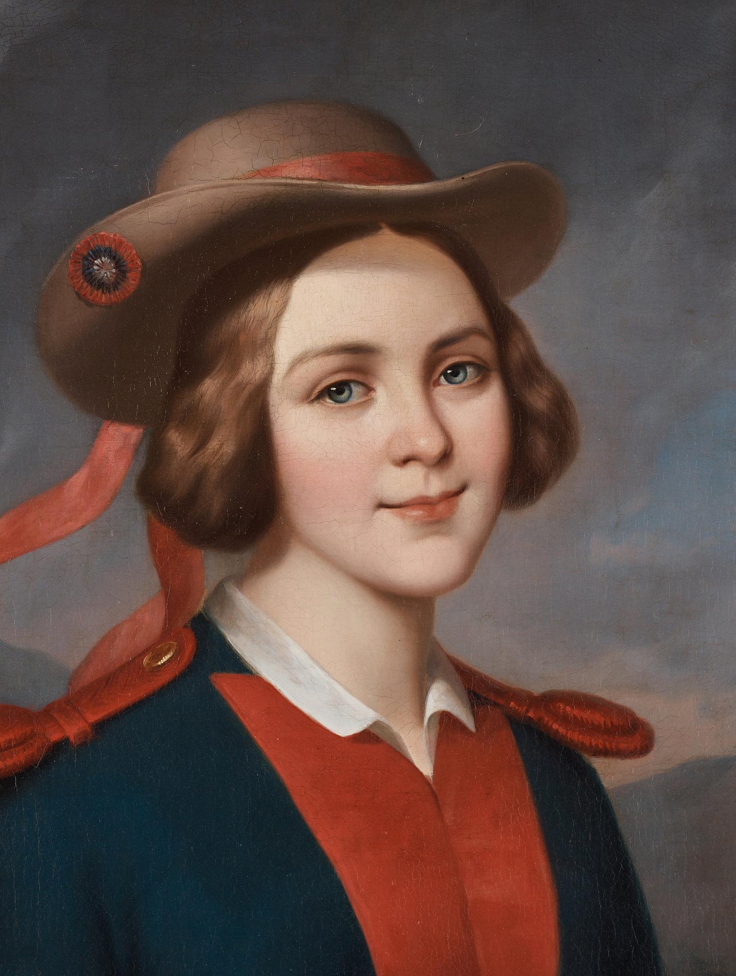Fransk skola, tidigt 1800-tal, troligen föreställande Jenny Lind (1820-1887).