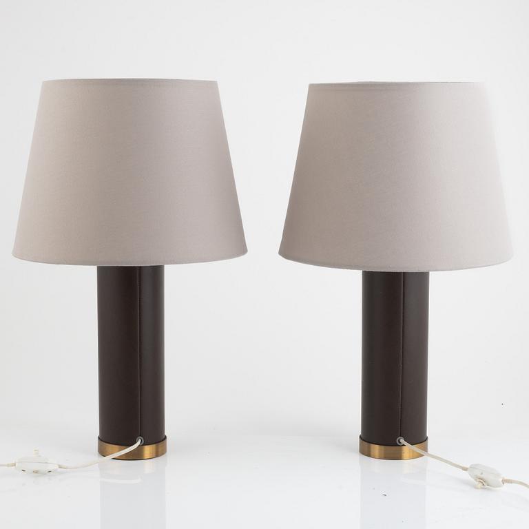 Bordslampor, ett par, sent 1900-tal.