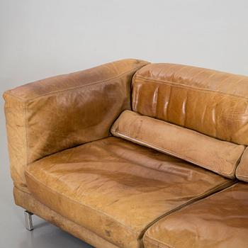 A LEAHTER SOFA, end of 20th century.