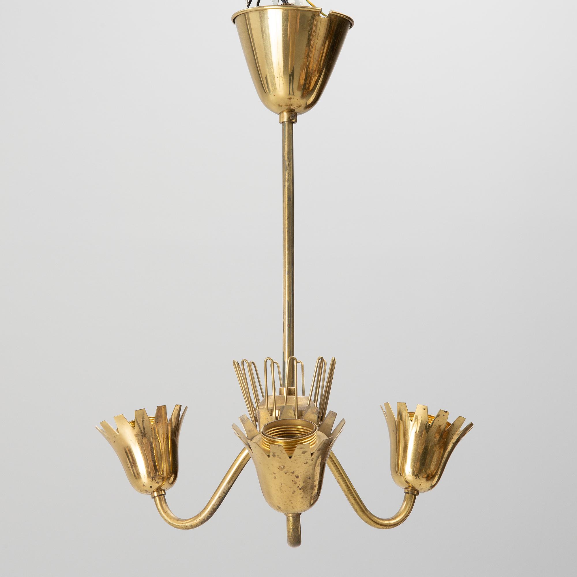 Taklampa, Swedish modern, Asea, 1900-talets mitt.
