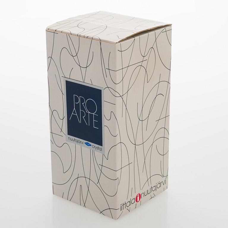 Oiva Toikka, glasfågel, "Blue Bird", signerad O. Toikka, Nuutajärvi.