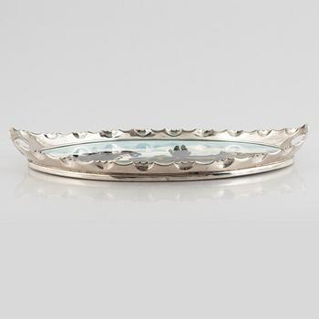 Carl Sigmund Luber, an Art Nouveau tray, Johann Von Schwarz, early 20th Century.