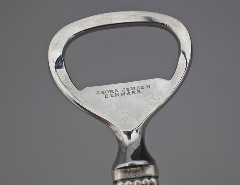 KAPSYLÖPPNARE. Sterlingsilver, "Konge", Georg Jensen, Danmark, 1900-tal. Totalvikt 45 g.