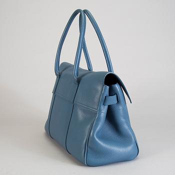 A Mulberry "Bayswater" handbag in special edition colour Steel blue.