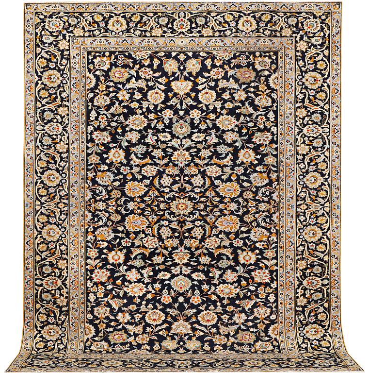 A carpet, Kashan, c. 299 x 217 cm.