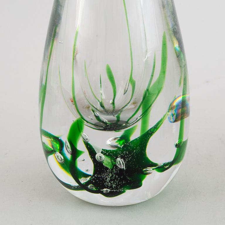 A pair of glass table lamps, Vicke Lindstrand, Kosta, signed.