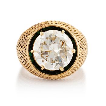 533. A Sterlé ring in 18K gold with a round brilliant-cut diamond.