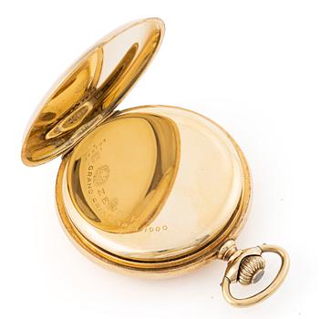 Zenith, hunter-case pocket watch, 52 mm.
