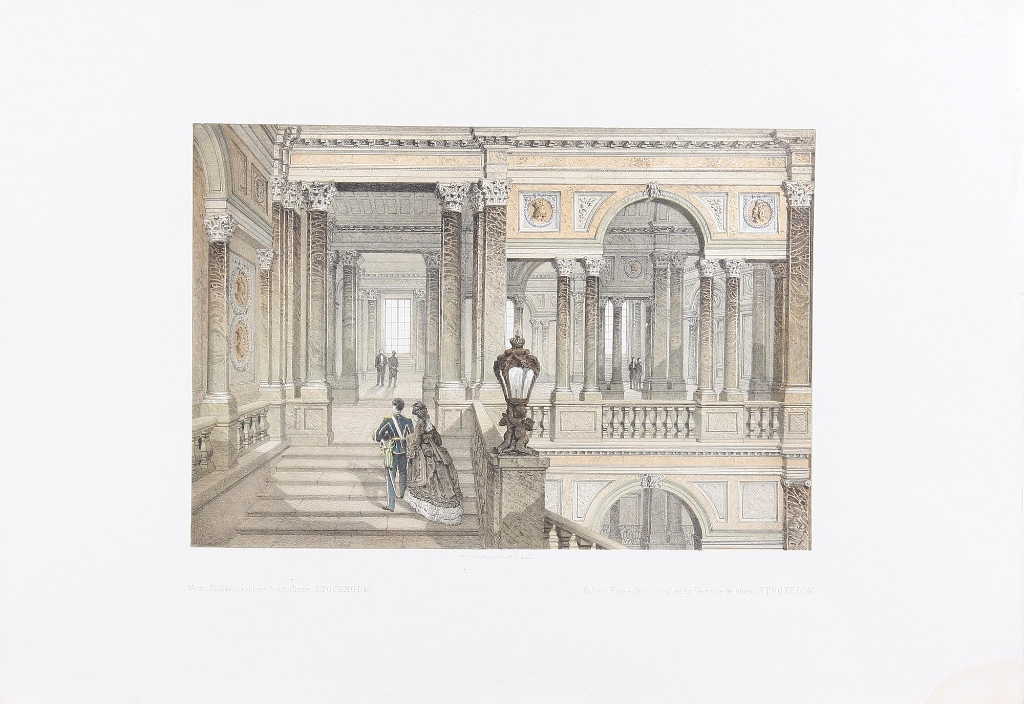 PARTI GRAFIK, ca 30 st, bla Mankell och Billmarck, 1800-tal.