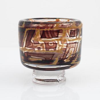Vicke Lindstrand, a unique glass bowl, Kosta.