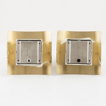 Vägglampor, ett par, Falkenbergs belysning, 1970-tal.