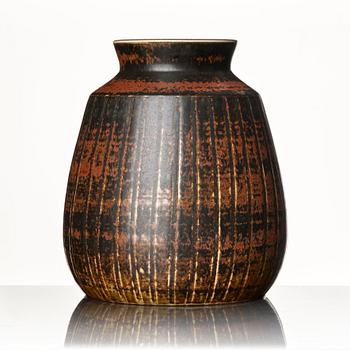 Carl-Harry Stålhane, a stoneware vase, Rörstrand, Sweden 1960s.